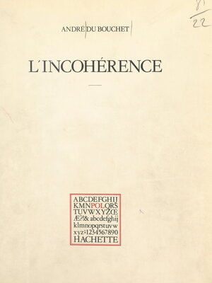 cover image of L'incohérence